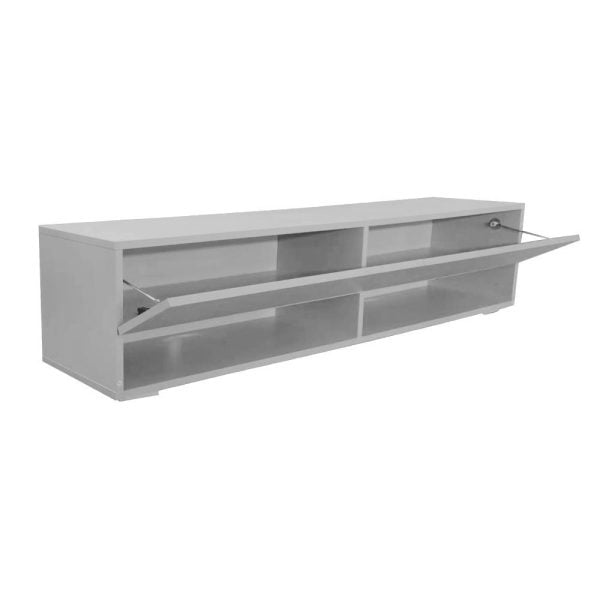 Meuble TV Buffet TV Wander suspendu 140 cm de large gris - VDD World