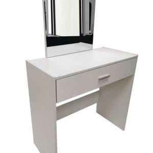 Coiffeuse maquillage maquillage toilette table avec miroir et tabouret noir - VDD World