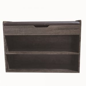 Meuble à chaussures avec banc - banc d'entrée avec compartiments à chaussures - gris marron