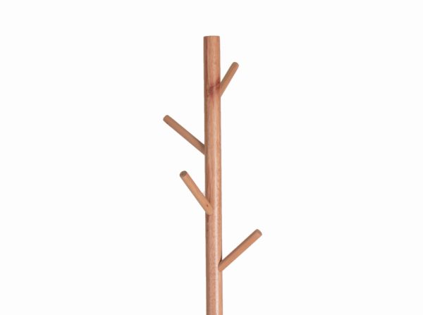 Porte-manteau sur pied - porte-manteau arbre 8 patères bois - hauteur 178 cm - marron clair - VDD World