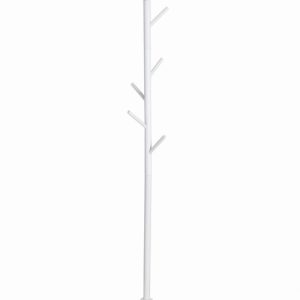 Porte-manteau sur pied - porte-manteau arbre 8 patères bois - hauteur 178 cm - blanc