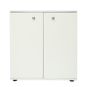 Classeur armoire de rangement Vandol mini blanc hauteur 74 cm