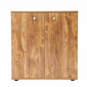 Classeur armoire de rangement Vandol mini blanc hauteur 74 cm