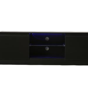 Buffet meuble TV - Meuble TV - 120 cm de large - noir