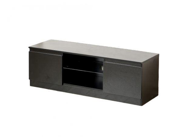 Buffet meuble TV - Meuble TV - 120 cm de large - noir - VDD World