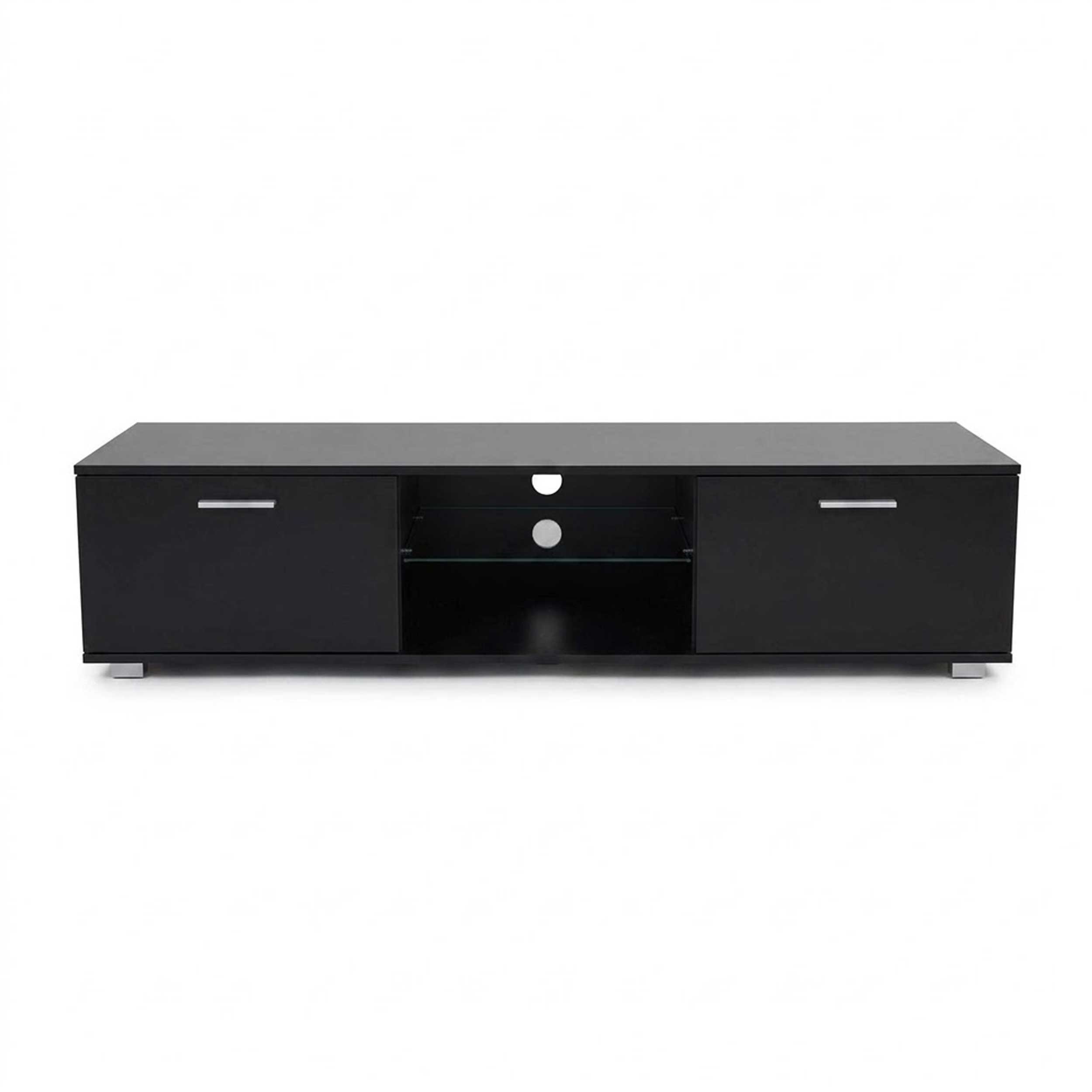 Meuble TV - buffet - éclairage LED - largeur 140 cm - noir - VDD World FR Meuble TV - buffet - éclairage LED - largeur 140 cm - noir - VDD World FR