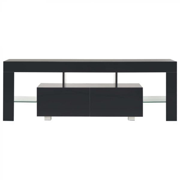 Meuble TV Hugo - avec éclairage Led - largeur 140 cm - noir - VDD World