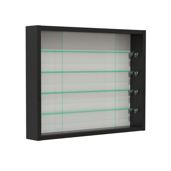 VDD Vitrine debout vitrine murale suspendue - étagères en verre de 4,5 cm de profondeur - VDD World