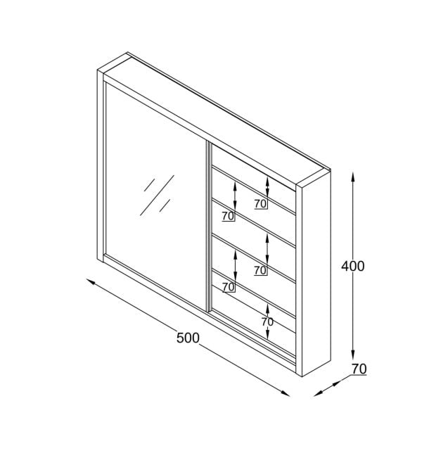 VDD Vitrine debout vitrine murale suspendue - étagères en verre de 4,5 cm de profondeur - VDD World