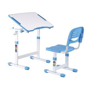 Bureau pour enfants avec chaise de bureau - table à dessin - réglable en hauteur de manière ergonomi