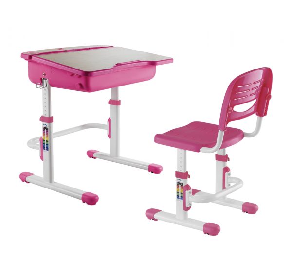 Bureau pour enfants avec chaise de bureau - table à dessin - bureau d'école - réglable de manière er - VDD World