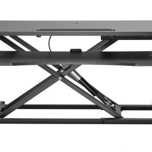 Bureau assis debout rehausseur ergonomique - poste de travail réglable en hauteur - 80 cm de large