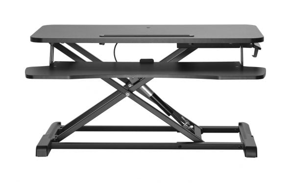 Bureau assis debout rehausseur ergonomique - poste de travail réglable en hauteur - 80 cm de large - VDD World