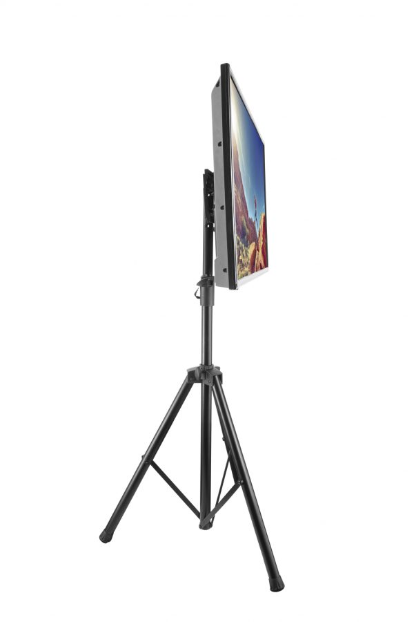 Meuble TV - Support TV - trépied - design industriel - réglable en hauteur jusqu'à 188 cm - VDD World