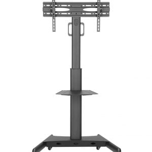 Support TV, forme chevalet de peintre - écran orientable - jusqu'à 65 pouces - Hêtre et blanc - VDD World