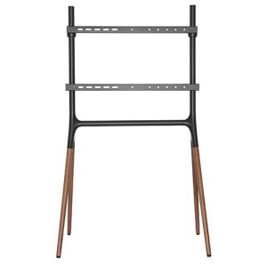 Support TV, forme chevalet de peintre - écran orientable - jusqu'à 65 pouces - Hêtre et blanc - VDD World