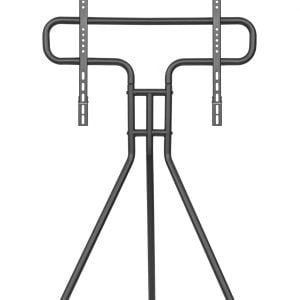 Support TV, forme chevalet de peintre - écran orientable - jusqu'à 65 pouces - Hêtre et blanc - VDD World