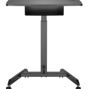 Bureau assis debout table d'ordinateur portable - bureau de présentation - mobile