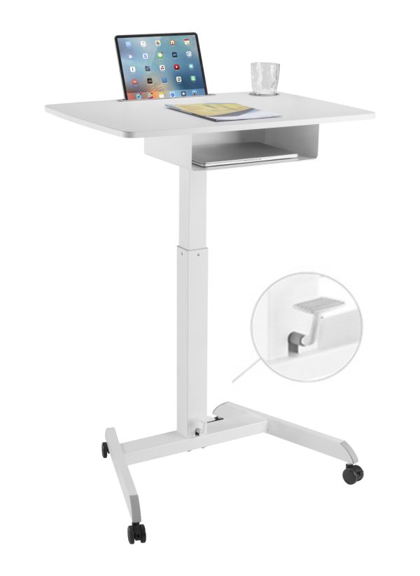 Bureau assis-debout mobile - table pour ordinateur portable - poste de travail mobile - VDD World