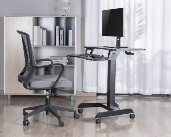 Table d'ordinateur portable de bureau assis-debout - mobile - réglable en hauteur - VDD World