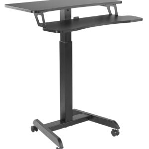 Table d'ordinateur portable de bureau assis-debout - mobile - réglable en hauteur