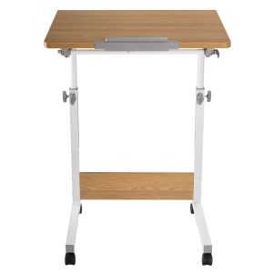 Table d'ordinateur portable bureau mobile - pupitre - réglable en hauteur 68 - 96 cm