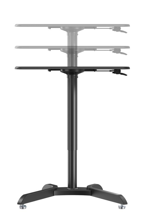 Bureau assis debout réglable - table pour ordinateur portable - plan de travail 71 cm x 50 cm - VDD World
