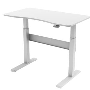 Support de bureau assis - table d'ordinateur portable - réglable en hauteur - 120 x 67