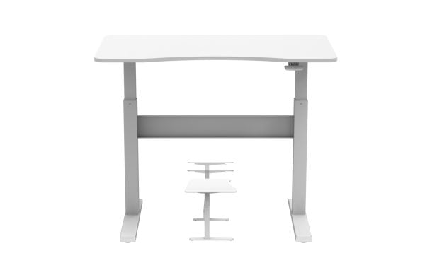 Support de bureau assis - table d'ordinateur portable - réglable en hauteur - 120 x 67,5 cm - VDD World