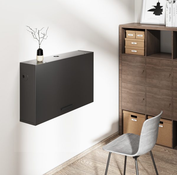 Bureau mural - bureau suspendu flottant fixé au mur - pliable - gain de place - VDD World