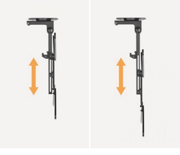 Écran TV pour montage au plafond - pliable rotatif inclinable - 23 à 55 pouces - VDD World