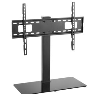 Meuble TV - Support TV - sur table - rotatif - hauteur réglable de 67 cm à 79 cm