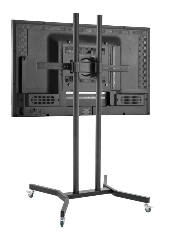 Standard TV écran portrait paysage - Stand d'exposition TV mobile - 170 cm de haut - VDD World