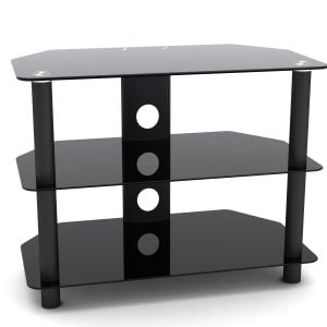 Meuble TV - Buffet TV - meuble audio - 65 cm de large - noir