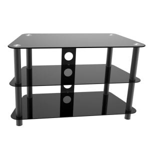 Meuble meuble TV - Buffet TV - meuble audio - 80 cm de large - noir