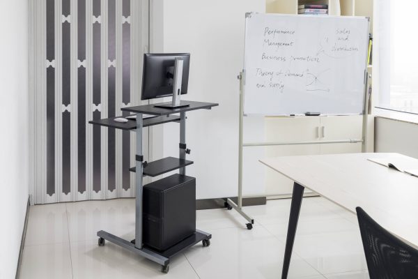 Bureau assis debout table d'ordinateur portable poste de travail - lutrin lutrin - mobile - VDD World