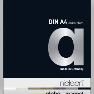 Chargeur frontal interchangeable Nielsen Alpha Magnet aluminium format A4 Argent mat