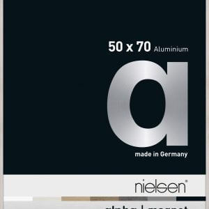 Chargeur frontal interchangeable Nielsen Alpha Magnet aluminium format 50 cm x 70 cm Whitewash