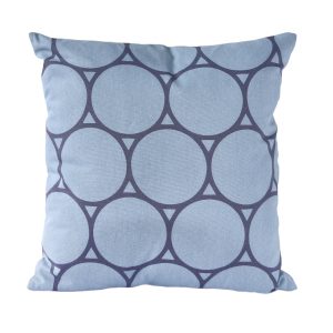 Coussin décoration coussin Circle 45 x 45 cm bleu