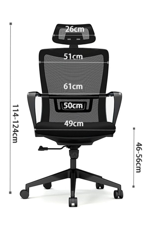 Chaise de bureau avec appui-tête - chaise de bureau - VDD World