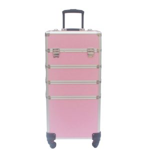 Maquillage Maquillage Valise Cosmétique Chariot Coiffure Beauty Case 4 en 1 Rose