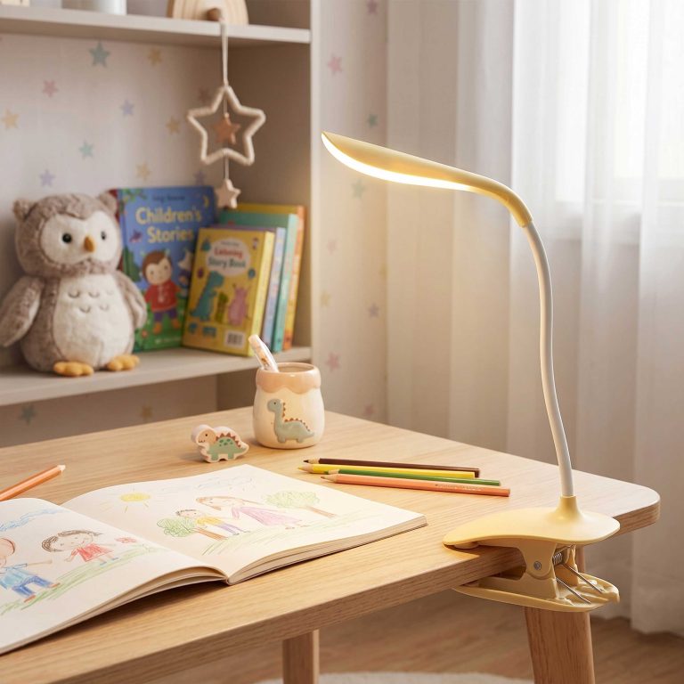 VDD Lampe de bureau à LED - Avec pince de fixation et variateur tactile - Jaune - image alternative