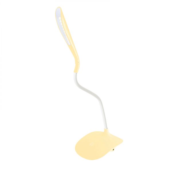 Lampe de bureau LED lampe de table flexible avec variateur tactile (jaune) - VDD World