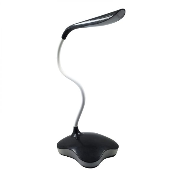 Lampe de bureau LED lampe de table lampe de nuit flexible avec variateur tactile (noir) - VDD World