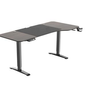 Bureau assis-debout réglable électriquement en hauteur Thomas - table de jeu - 160 x 75 cm