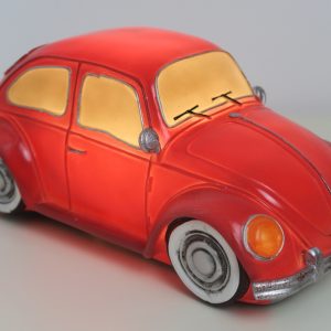 Veilleuse Lampe de table Beetle car rouge