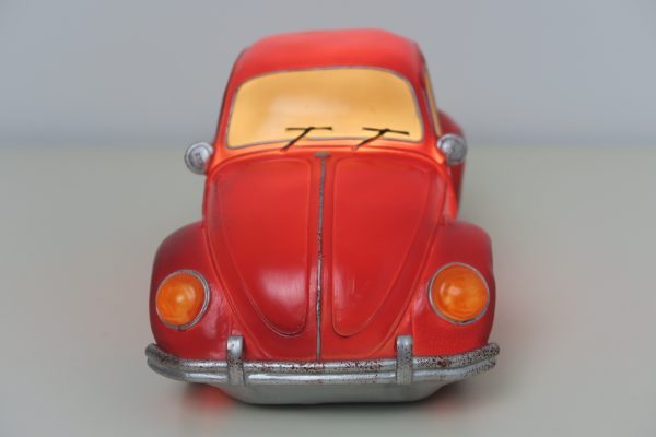 Veilleuse Lampe de table Beetle car rouge - VDD World