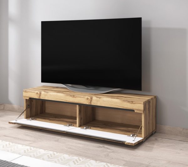 Meuble TV Meuble TV design Taylor 140 cm structure bois marron - VDD World