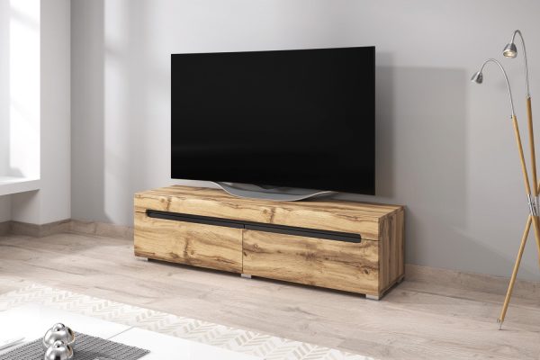 Meuble TV Meuble TV design Taylor 140 cm structure bois marron - VDD World