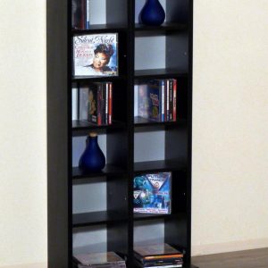 CD DVD armoire compartiment armoire placard Milano noir